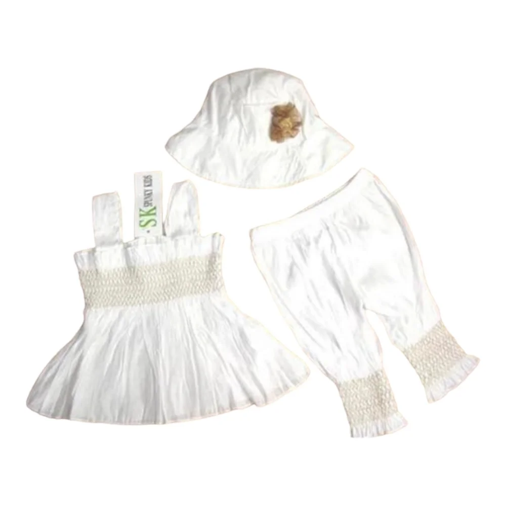 Itaar Baby clothes Toddler Girl Ruffle Dress + Pants +‎ Hat Outfit Set 0-6Months - Picture 2 of 6